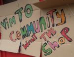 Salford protests against ECf at Vimto Gardens